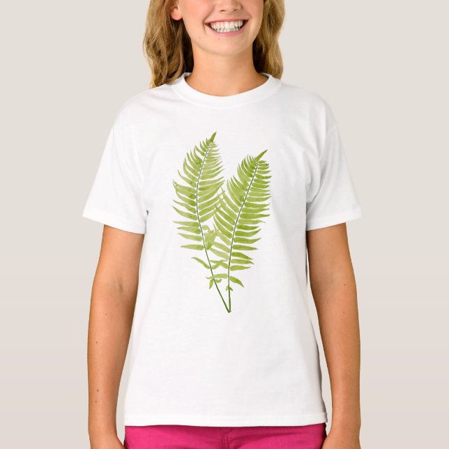 Feathery Fern en una camiseta (Anverso)