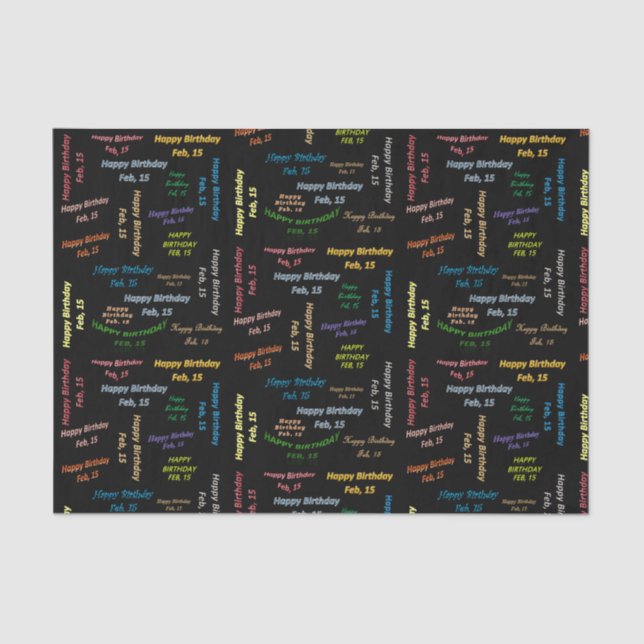 Febrero, 15 Papel de debate de cumpleaños (Anverso)