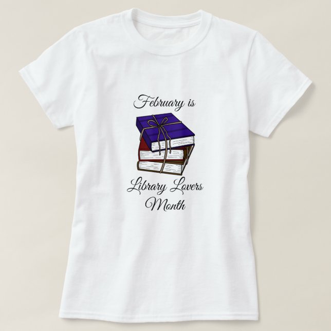 Febrero es la camiseta del mes de los amantes de l (Diseño del anverso)