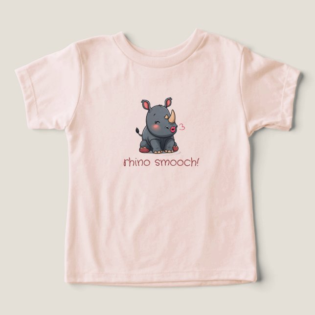 ¡febril de rinocerontes! (letras rojas) traje de b (Diseño delantero )
