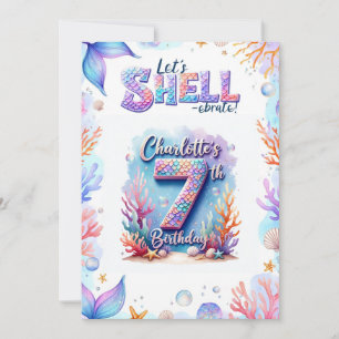 Fecha de nacimiento de la sirena Invitación a cump