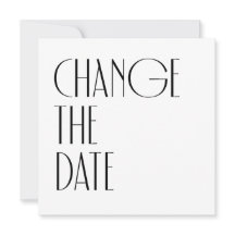 Fecha mínima de cambio de Boda Art Deco Moderno