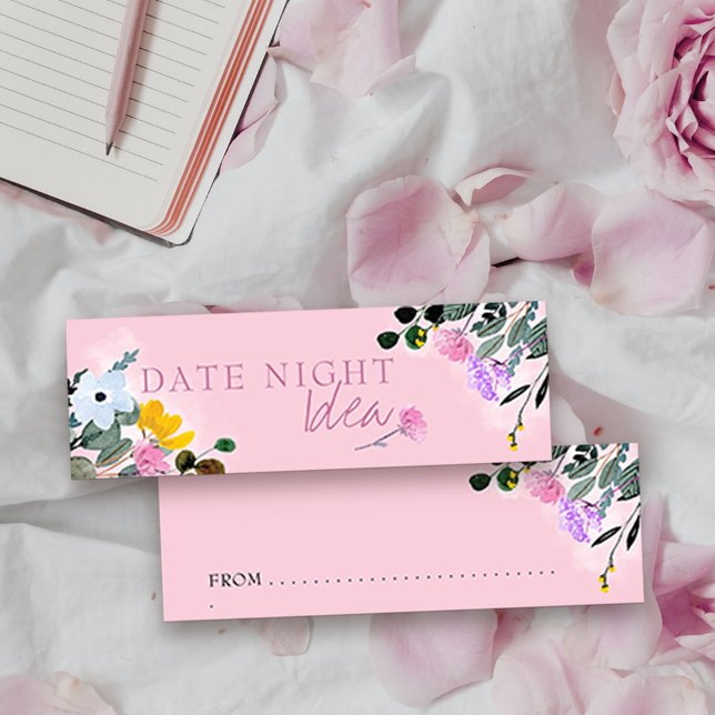Fecha Noche Idea Césped Flora Silvestre Tarjeta de (Date Night Idea Cards from my Wildflower Lawn Collection. Matching storage jar available separately)