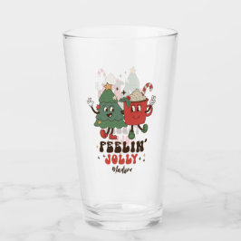 Feelin' Jolly Navidades Holidays Funny Retro Name