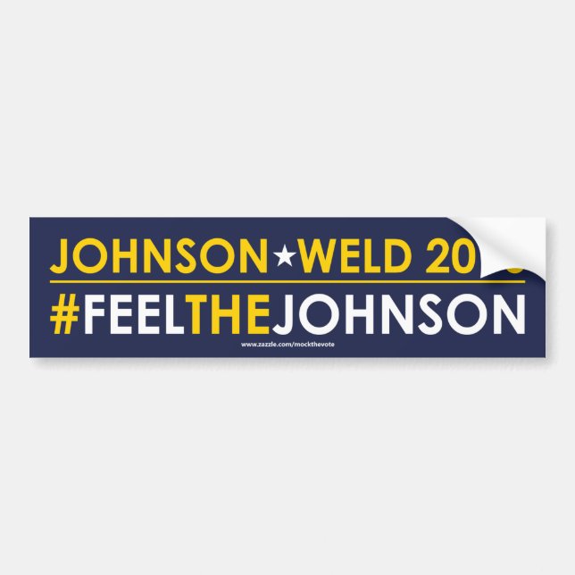 #FEELTHEJOHNSON libertario de la pegatina para el (Frente)