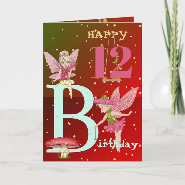 Fehroom Fantasy Fairies Tarjeta de la edad de oro (Anverso)