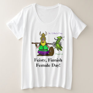Feisty finlandesa camiseta del día de San Urho