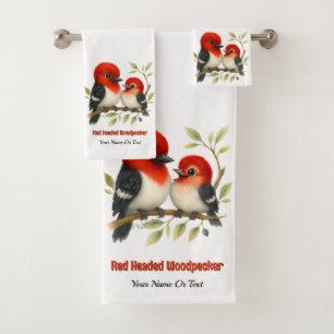 Feisty Red Woodpecker