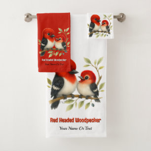 Feisty Red Woodpecker