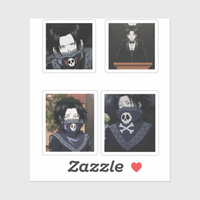 feitan portor hunter x hunter anime pegatina pack (Hoja)