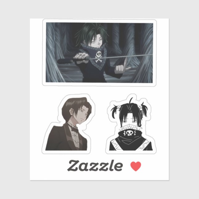 feitan portor hunter x hunter anime pegatina pack (Hoja)