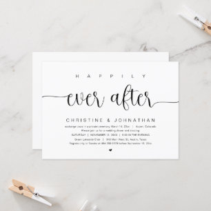Felicemente para siempre, Invitación de bodas para