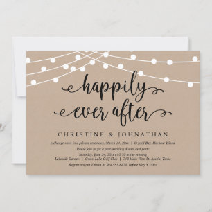 Felicemente para Siempre, Tarjeta de Invitación pa