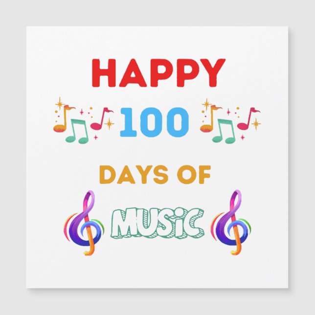 Felices 100 días de música (Anverso)