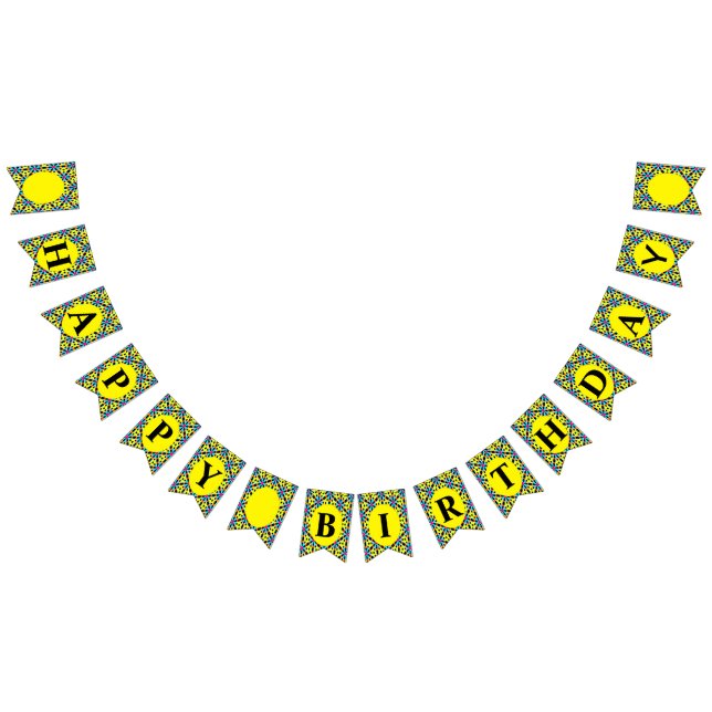 Felices banderas de Bunting Banner Personalizado (Todo)