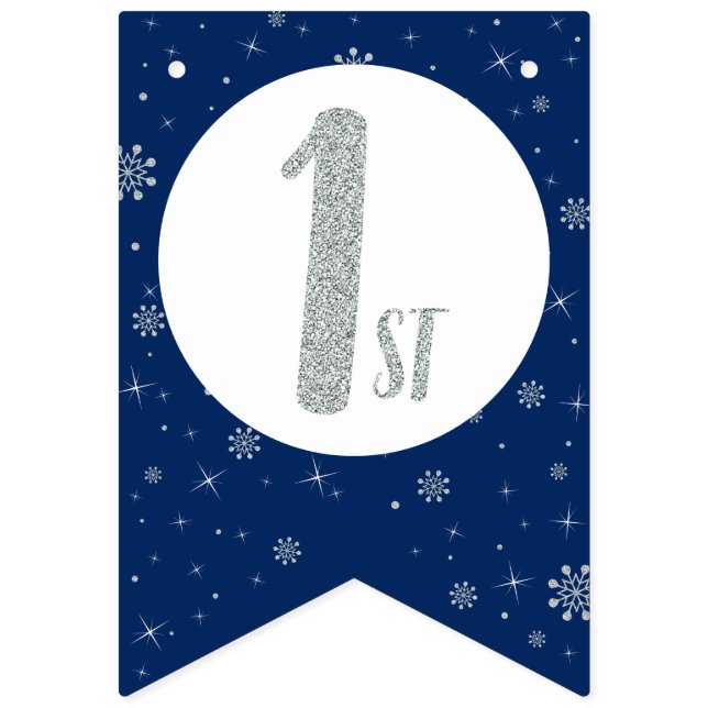 Felices Banderas de Bunting de Cumpleaños - Niño P (Séptima bandera)