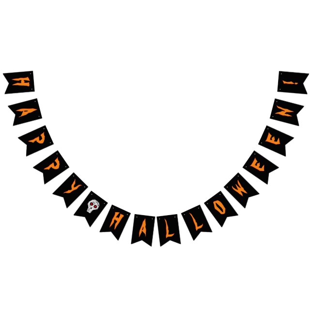 Felices Banderas de Bunting de Halloween (Todo)