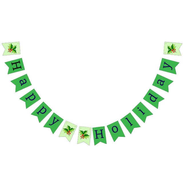 Felices Banderas de Bunting de vacaciones (Todo)