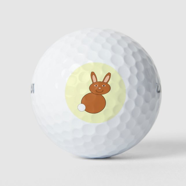 Felices Bolas de Golf de Bunny de Pascua (Anverso)