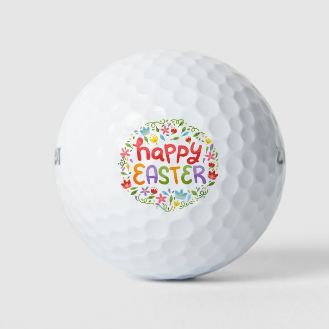Felices Bolas de Golf de Pascua (Anverso)