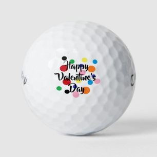 Felices bolas de golf de San Valentín