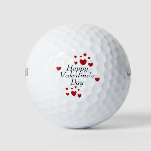 Felices bolas de golf de San Valentín