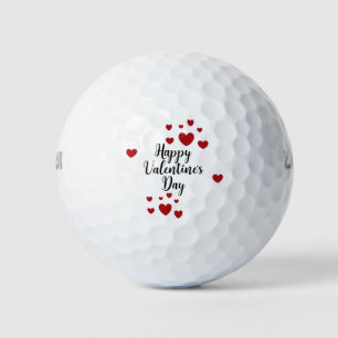 Felices bolas de golf de San Valentín