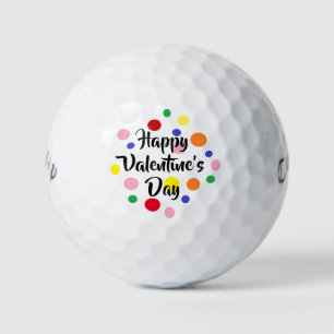 Felices bolas de golf de San Valentín