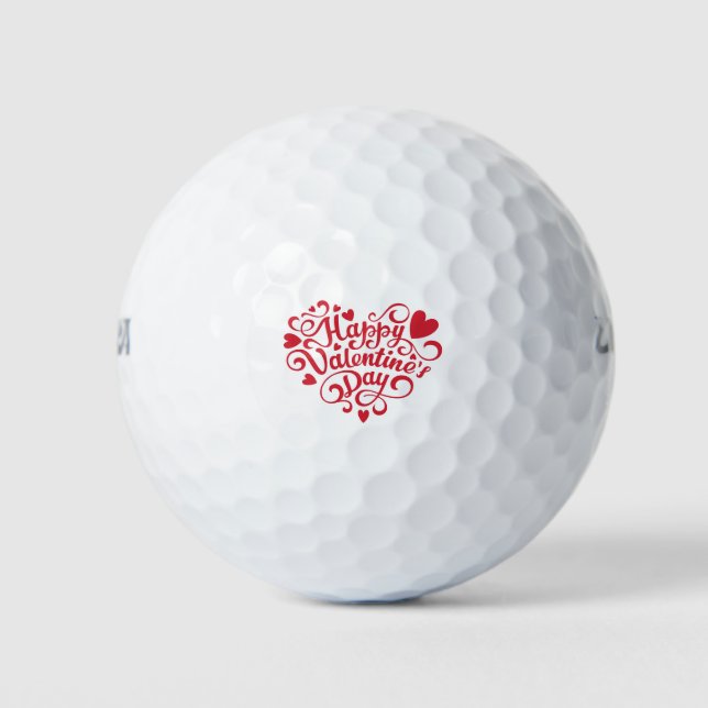 Felices bolas de golf de San Valentín (Anverso)