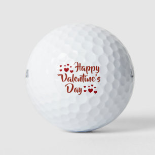 Felices bolas de golf de San Valentín