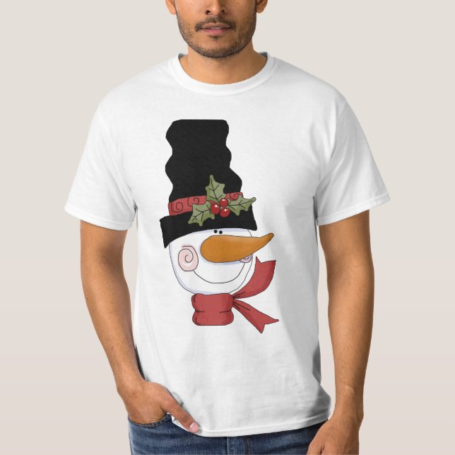 Felices camisetas y regalos de Snowman (Anverso)