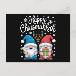 Felices Chrismukkah Gnomos Menorá Hanukkah Navidad