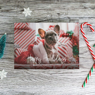 Felices días de aullidos de Navidad Foto Única Mas