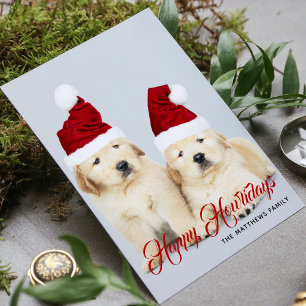 Felices días festivos de mascotas perros Navidad