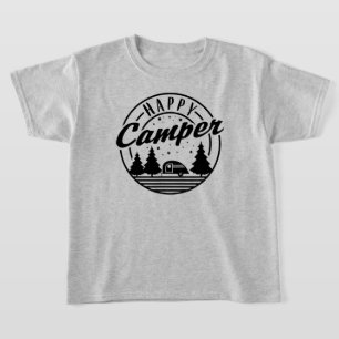 Felices estrellas de los árboles de camiseta de ca