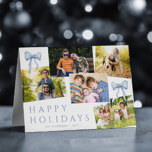Felices Fiestas 5 foto elegante lazo Navidad