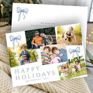 Felices Fiestas 5 foto elegante lazo Navidad