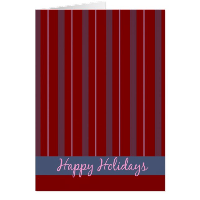 Felices fiestas a rayas (Frente)