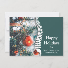 Felices Fiestas Árbol de Navidad Chiropráctico