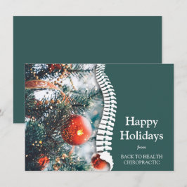 Felices Fiestas Árbol de Navidad Chiropráctico