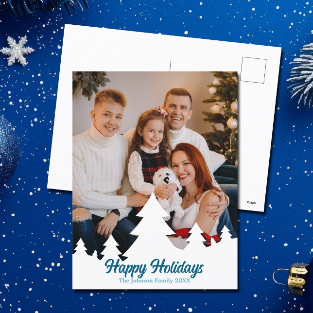 Felices Fiestas Árboles de Navidad Foto familiar A (Subido por el creador)