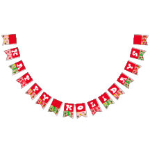 Felices fiestas Banderas de Bunting