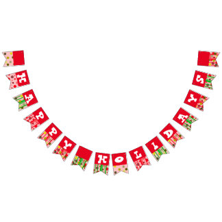 Felices fiestas Banderas de Bunting