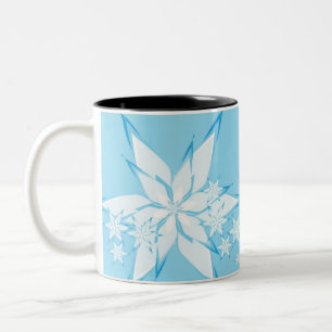 Felices fiestas con arte de copas de nieve
