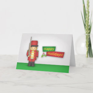 Felices Fiestas con Soldado Cascanueces de Navidad