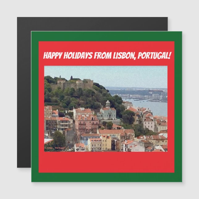 ¡Felices fiestas de Lisboa, Portugal! (Anverso/Reverso)