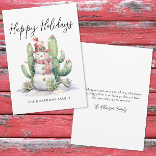 Felices Fiestas de Navidad Cactus