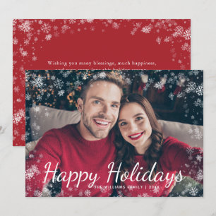 Felices Fiestas de Navidad Snow