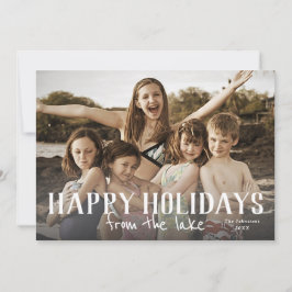 Felices Fiestas desde la tarjeta de foto de la ubi