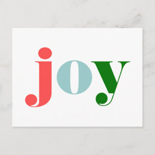 FELICES FIESTAS   Deseándole Alegría Tarjeta Posta